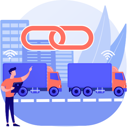 Marketplace shopping illustration